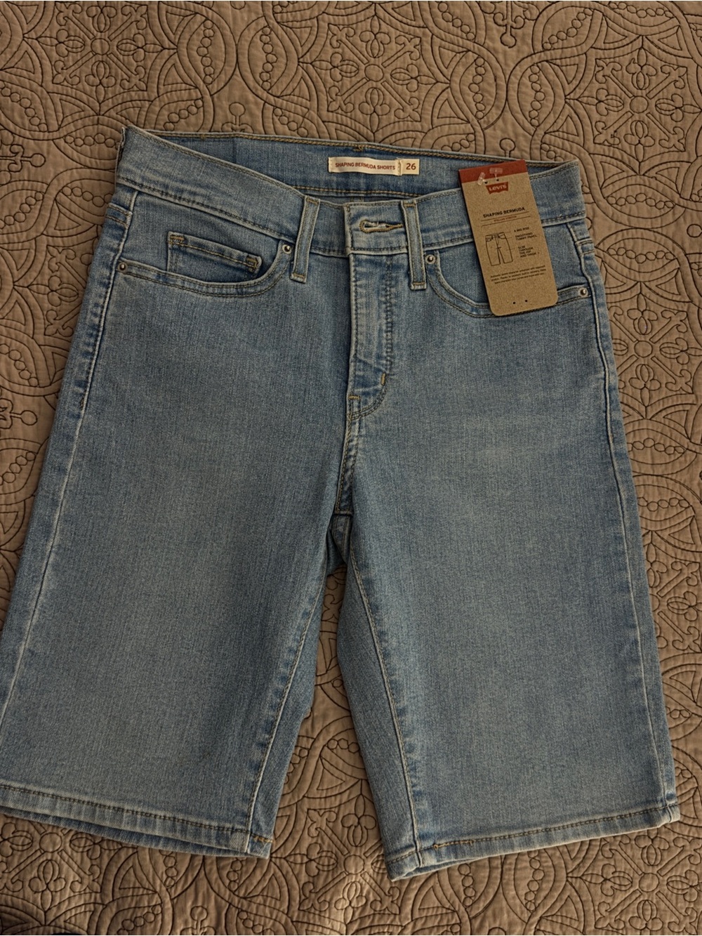 Levi's Light Wash Denim Jean Shorts